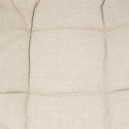 Hängesessel-Set DILMAU + Standfuß PANAO Weiß Epoxidbeschichteter Stahl, Verstärkter Rostschutz, Olefin