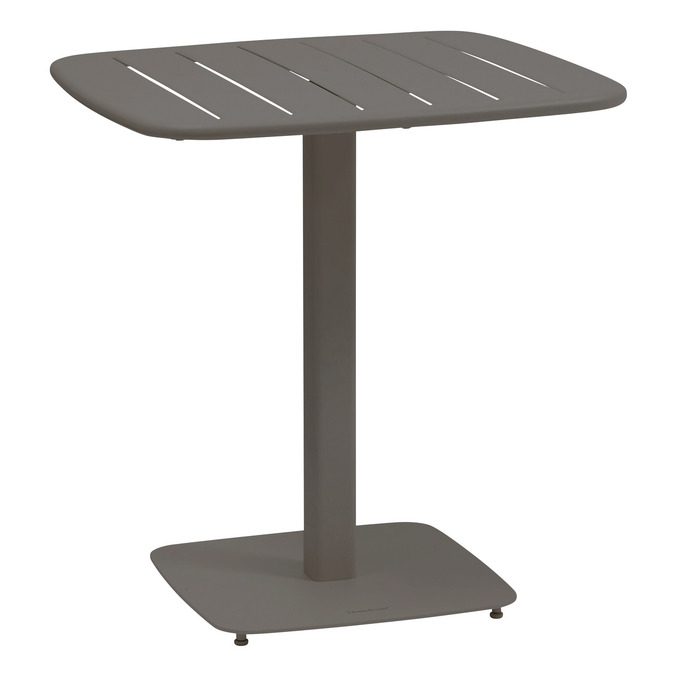 Garten-Quadrattischset + 2 Stühle ALEGORIA Café 2 Plätze - Stahl, Verstärkter Rostschutz Kaffee