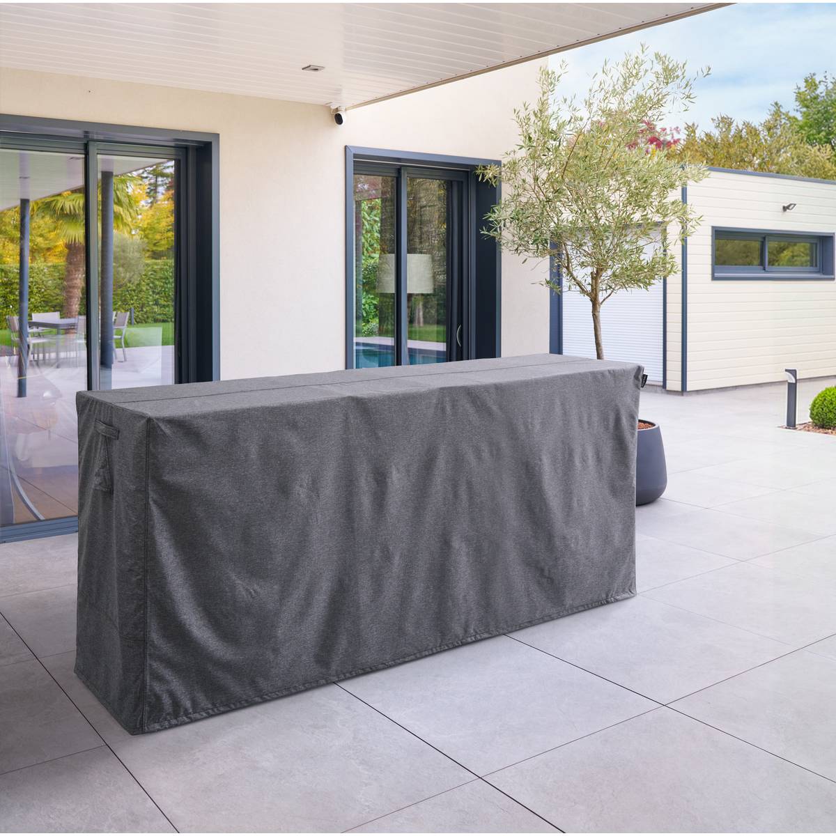 Schutzhülle HAMBO für Outdoor-Küche Grau M 240 x 60 x 110 cm - Polyester Grau