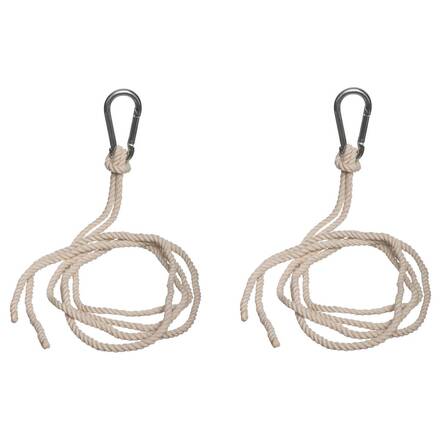 Befestigungsset mit Seil für Hängematte Beige 2 Befestigungsseile