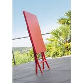 Quadratischer klappbarer Gartentisch GREENSBORO Johannisbeere 2 Plätze - Epoxy-beschichteter Stahl, Verstärkter Rostschutz Johannisbeere
