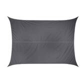 Rechteckiges Sonnensegel CURACAO Grau 4 x 3 m - Polyester Schiefer