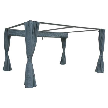 Rechteckige Pavillon PALMEIRA Schiefer Für PALMEIRA 4 x 3 m - Epoxy-beschichtetes Aluminium, Polyester