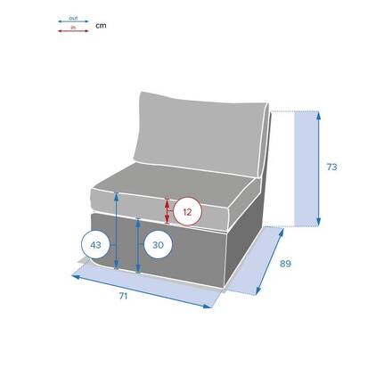 Garten-Loungesessel MOORÉA Umbra Erde Epoxidharz behandeltes Aluminium, Synthetisches Geflecht, Polyester