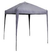 Quadratischer faltbarer Pavillon EASY UP Schiefer Für EASY UP 3 x 3 m - Epoxidharzbeschichtetes Aluminium, Polyester Schiefer