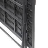 Rechteckig klappbarer Gartentisch AZUA Graphit 6 Plätze - Epoxy-beschichtetes Aluminium Graphit