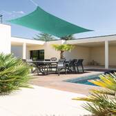 Rechteckiges Sonnensegel CURACAO Smaragd 4 x 3 m - Polyester Smaragd