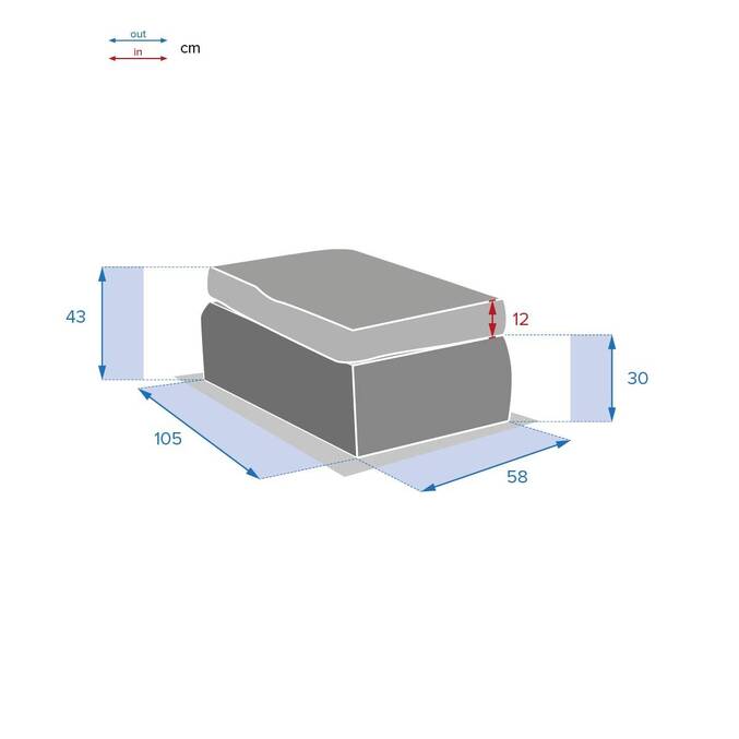 Gartenhocker MOORÉA Umbra Erde Epoxidharz behandeltes Aluminium, Synthetisches Geflecht, Polyester Umbra Erde
