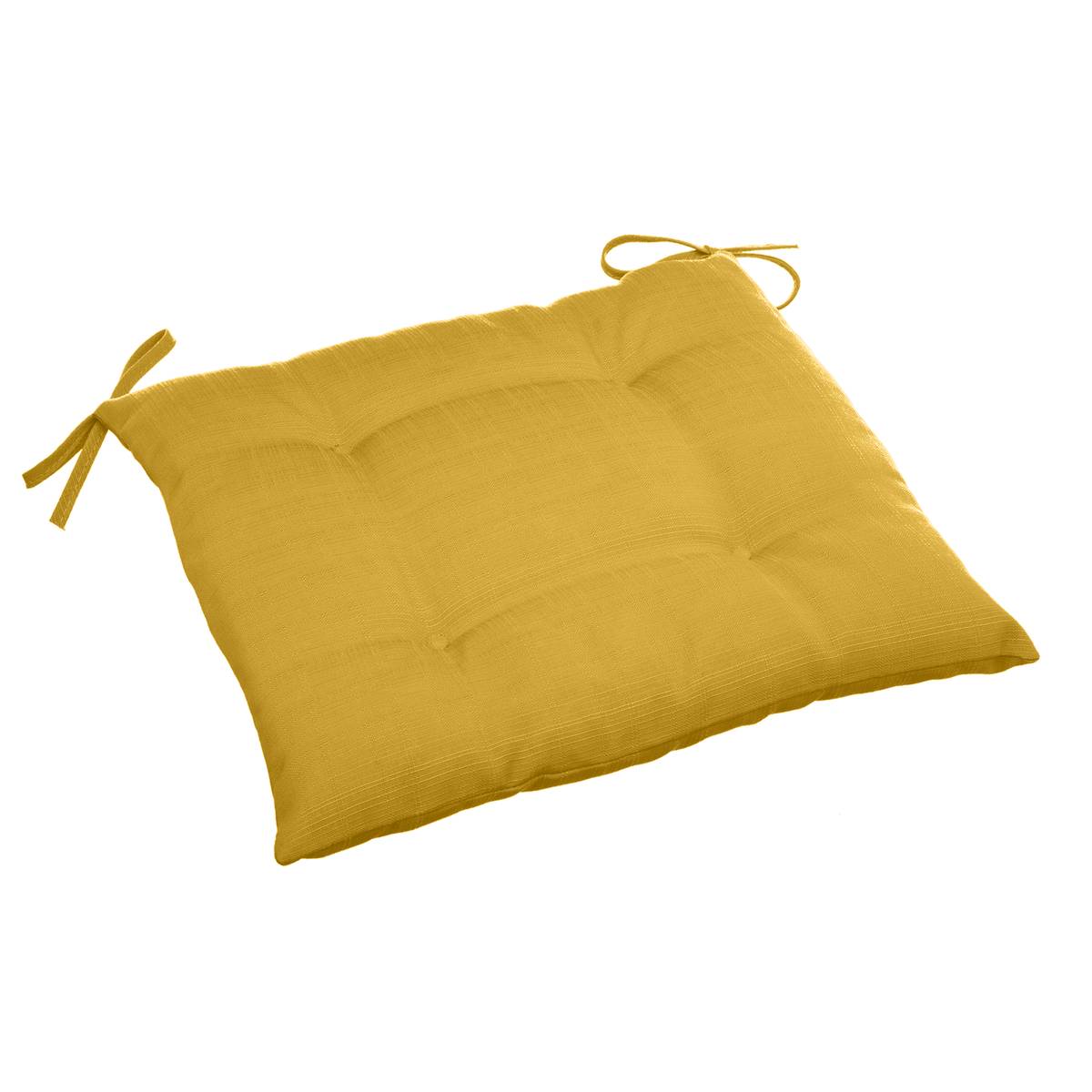 Kissenauflage für Stuhl quadratisch 4 Punkte KORAI Senfgelb 40 x 40 cm - Polyester Senfgelb