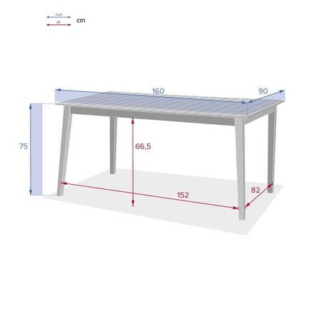 Rechteckiger Gartentisch TIWI Akazie 8 Plätze - FSC®-zertifiziertes Akazienholz