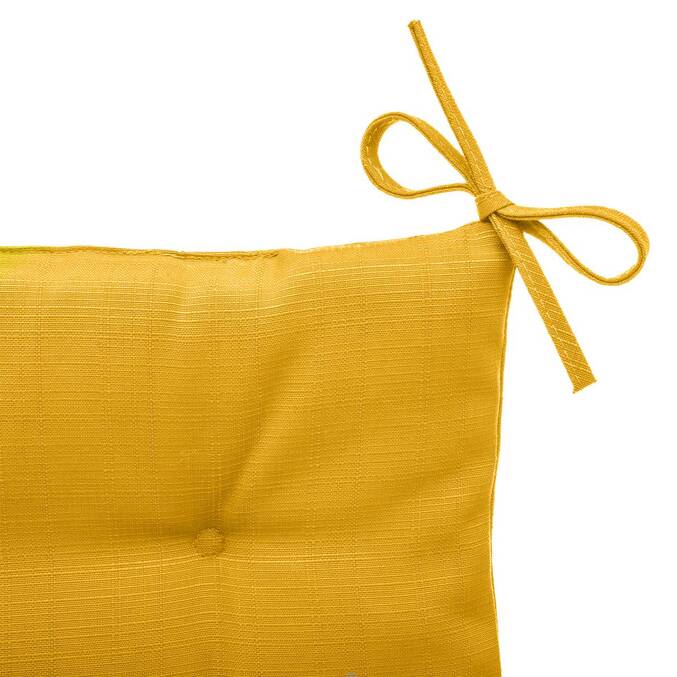 Kissenauflage für Stuhl quadratisch 4 Punkte KORAI Senfgelb 40 x 40 cm - Polyester Senfgelb