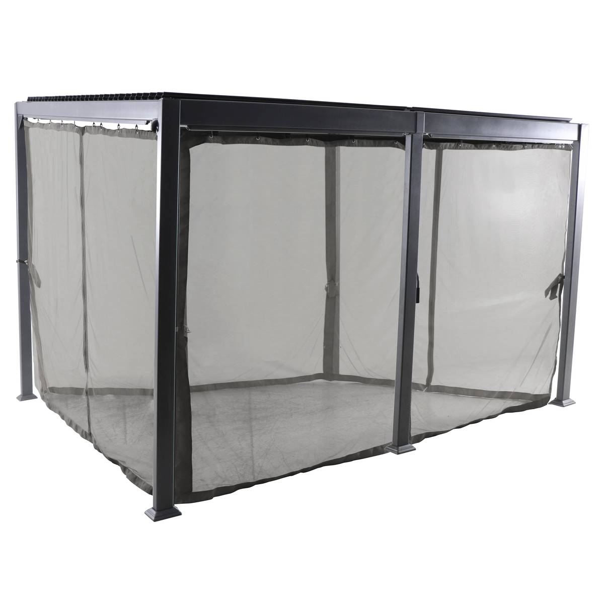 Insektenschutz für bioklimatische Pergola AVILA Graphit Für AVILA 4 x 3 m - Polyester Graphit