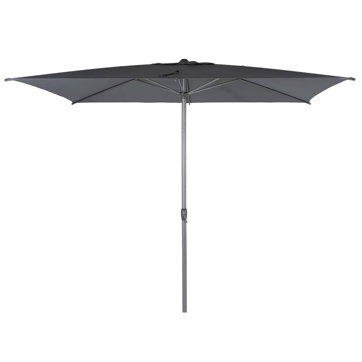Rechteckiger neigbarer Sonnenschirm LOOMPA Schiefer 3 x 2 m - Aluminium, Polyester Schiefer