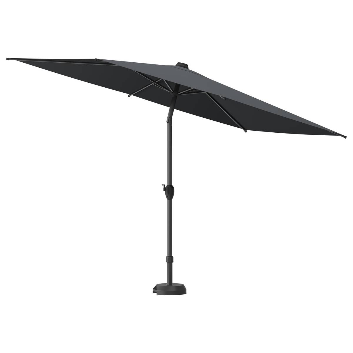 Rechteckiger neigbarer Sonnenschirm LOOMPA Schiefer 3 x 2 m - Aluminium, Polyester Schiefer