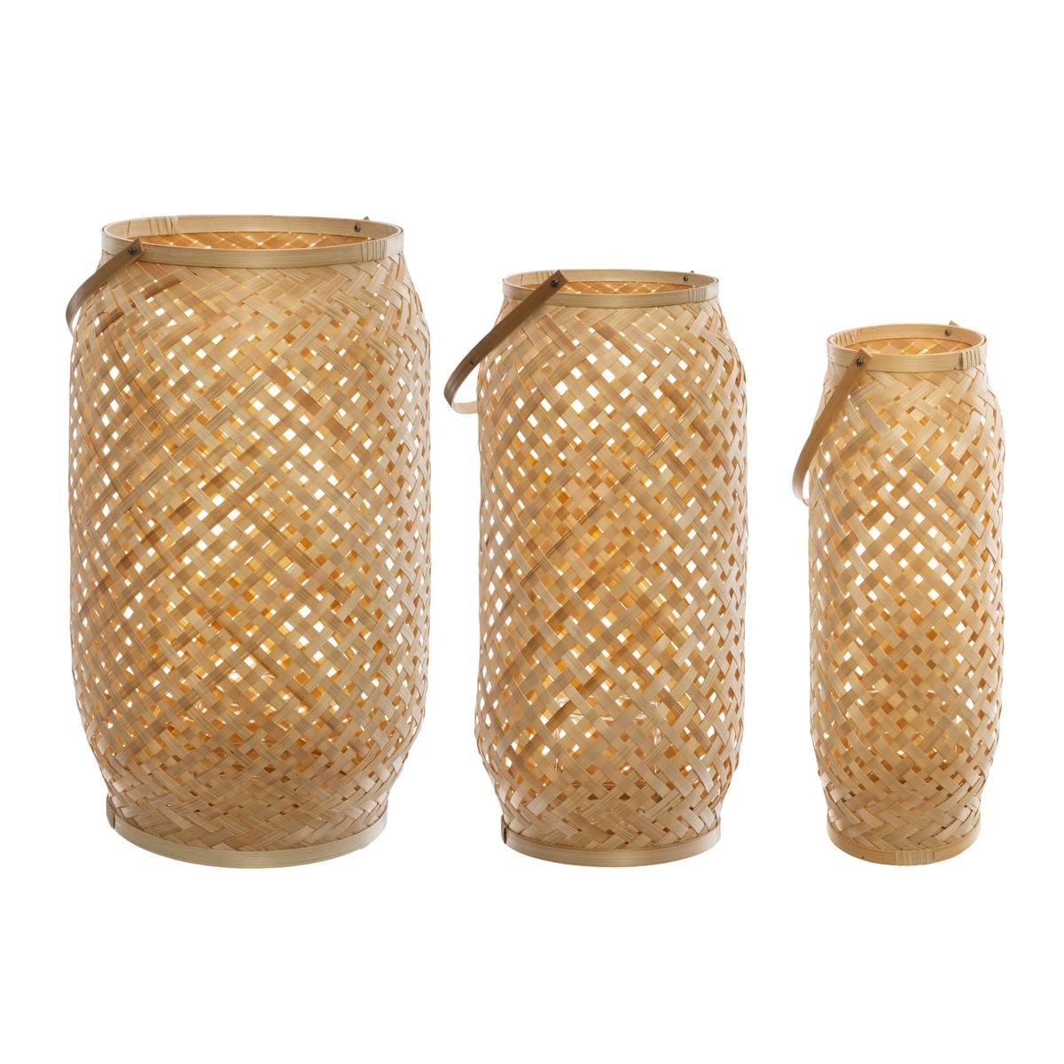 3er-Set Außenlaternen NOOR Beige H. 52 cm Beige