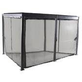 Insektenschutz für bioklimatische Pergola AVILA Graphit Für AVILA 4 x 3 m - Polyester Graphit