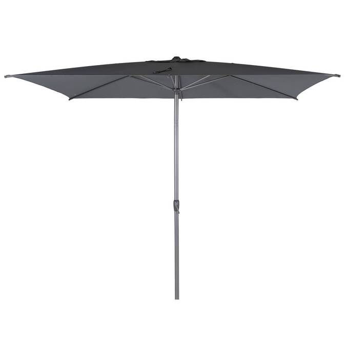 Rechteckiger neigbarer Sonnenschirm LOOMPA Schiefer 3 x 2 m - Aluminium, Polyester Schiefer