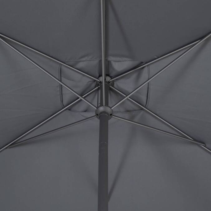 Rechteckiger neigbarer Sonnenschirm LOOMPA Schiefer 3 x 2 m - Aluminium, Polyester Schiefer
