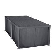 Vorhang-, Moskitonetz- und Schienenset für bioklimatische Pergola EVORA Schiefer Für EVORA 6 x 3,6 m - 8 Schienen, 6 Vorhänge und 6 Insektenschutzgitter Schiefer