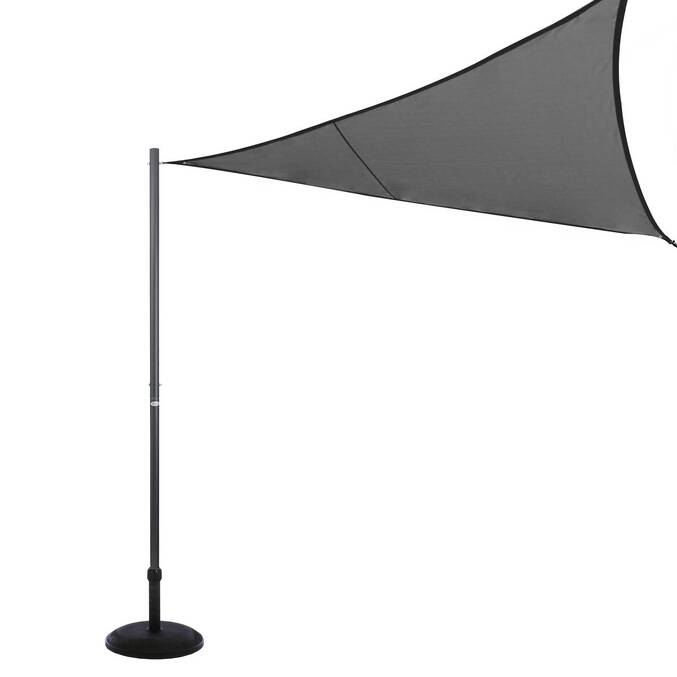 Befestigungsmast für Sonnensegel Graphit D. 5 cm - Epoxidbeschichteter Stahl Graphit