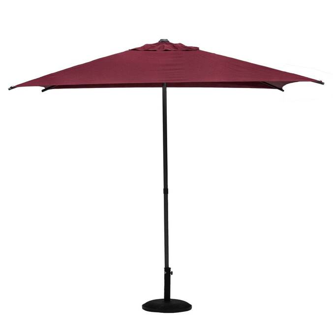 Quadratischer neigbarer Sonnenschirm SOYA Bordeaux 2,5 x 2,5 m - Stahl, Polyester Bordeaux