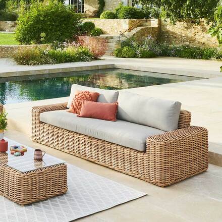 Gartensofa SAVINIA Tahini