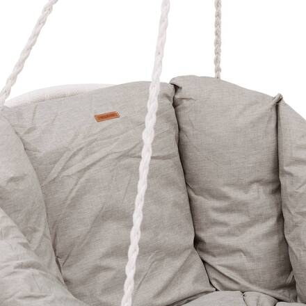 Hängesessel CORDESSA Haselnuss Epoxidharzbeschichteter Stahl, Polyester