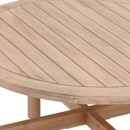 Runder Gartencouchtisch DEONA Akazie 80 x 48 cm - Akazie FSC®-zertifiziert