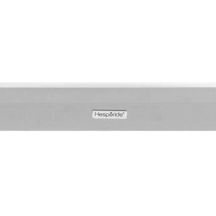 Ausziehbarer Gartentisch PAVANE Leinen / Weiß 12 Plätze - Epoxy-beschichtetes Aluminium