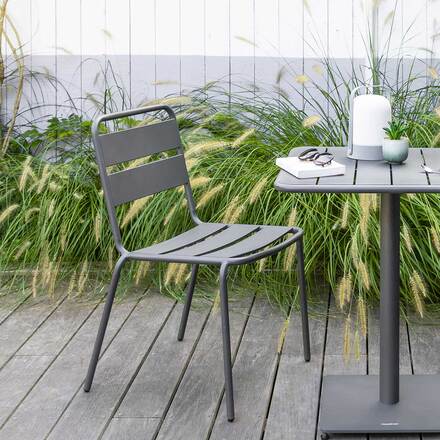 Gartenstuhl stapelbar PHUKET Graphit