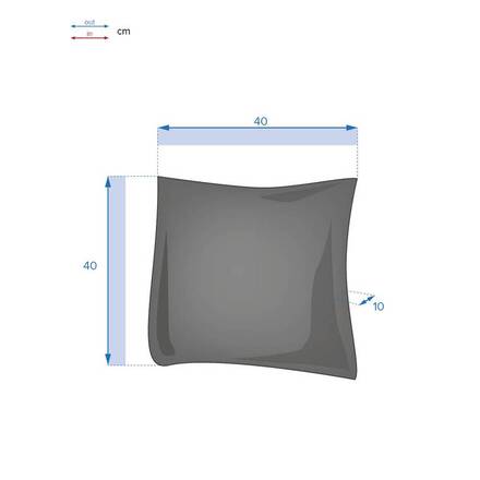 Deko-Außenkissen KORAI Weizen 40 x 40 cm - Polyester