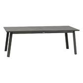 Ausziehbarer Gartentisch PAVANE Graphit 12 Plätze - Epoxy-beschichtetes Aluminium Graphit