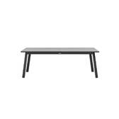 Ausziehbarer Gartentisch PAVANE Graphit 12 Plätze - Epoxy-beschichtetes Aluminium Graphit