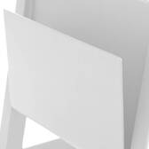 Quadratischer Gartenbeistelltisch ALLURE Weiß 55 x 45 x 55 cm - Aluminium epoxidbeschichtet Weiß