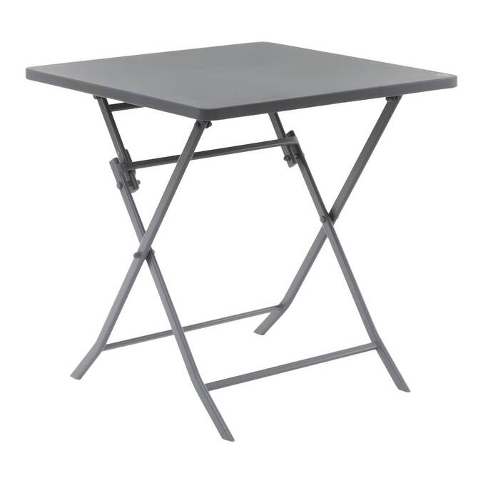 Quadratischer klappbarer Gartentisch GREENSBORO Quarzgrau 2 Plätze - Roland-Garros x Hespéride Quarzgrau