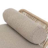 Gartenbank DEONA Taupe / Akazie 1 Platz - Polyester, FSC®-zertifiziertes Akazienholz Taupe / Akazie