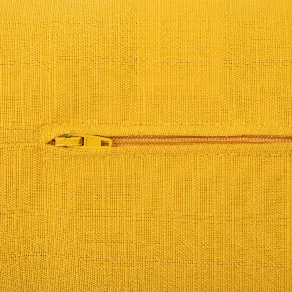 Außen-Nackenrolle KORAI Senfgelb 45 x 15 cm - Polyester Senfgelb