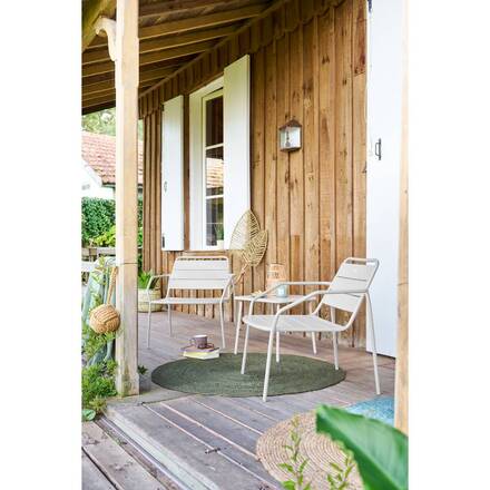 Gartensessel PHUKET Ton Epoxidharzbeschichteter Stahl