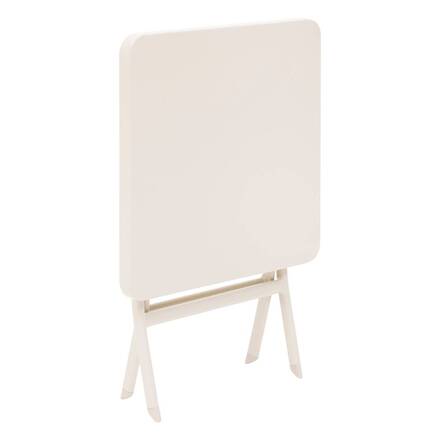 Quadratischer Gartenbeistelltisch GREENSBORO Ton 40 x 40 cm - Stahl, Verstärkter Rostschutz