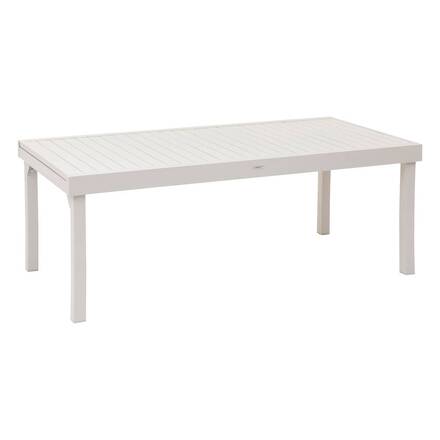 Ausziehbarer Gartentisch PIAZZA Ton 12 Plätze - Epoxy-beschichtetes Aluminium