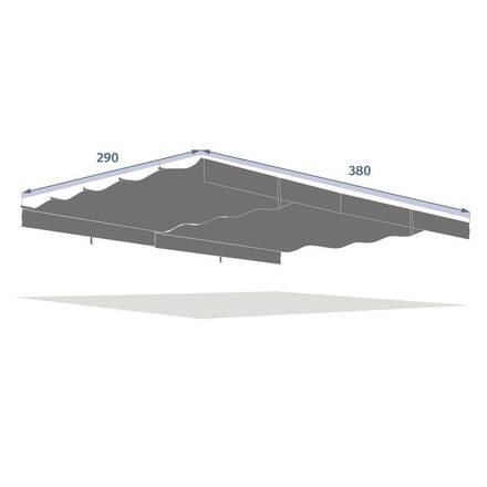 Pavillonplane ZALYA Schiefer Für ZALYA 4 x 3 m - Polyester
