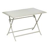 Rechteckiger Klapptisch AZUA Ton 4 Plätze - Epoxy-beschichtetes Aluminium Lehm