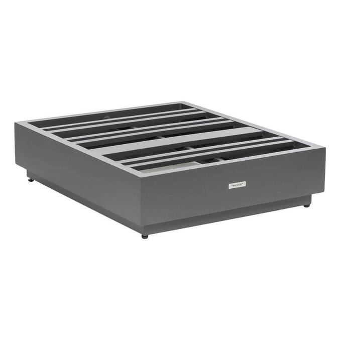 Gartenhocker ALLURE Graphit / Dunkelgrau Epoxidharz behandeltes Aluminium, Olefin Dunkelgrau / Graphit