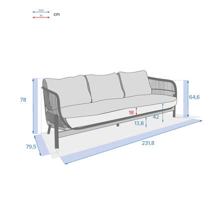 Gartenlounge DEONA Savana 5 Plätze - FSC® zertifiziertes Akazienholz