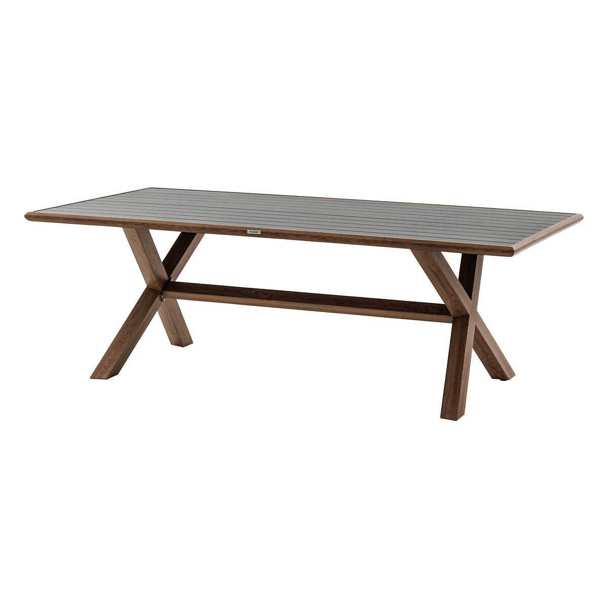 Gartentisch AXIOME Honey & Graphit 8 Sitze - Aluminium, epoxidbehandelt Honey / Graphit