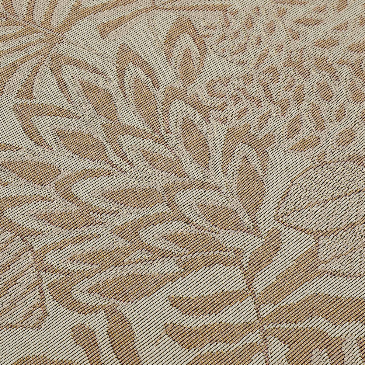 Outdoor-Teppich LUKA Natürlicher Effekt 200 x 150 cm - Polypropylen Blattmuster