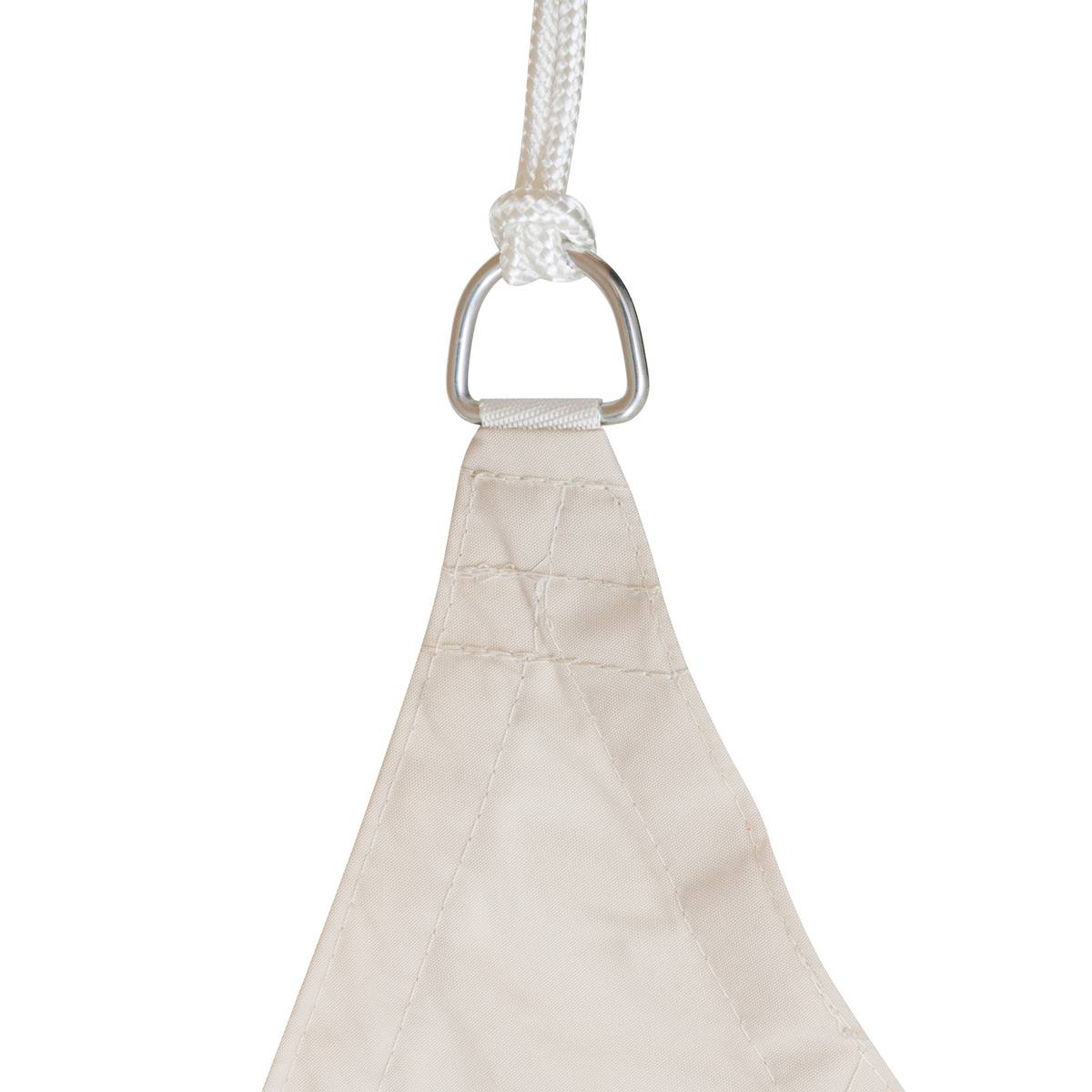 Dreieckiges Sonnensegel CURACAO Weizen 3 x 3 x 3 m - Polyester Weizen