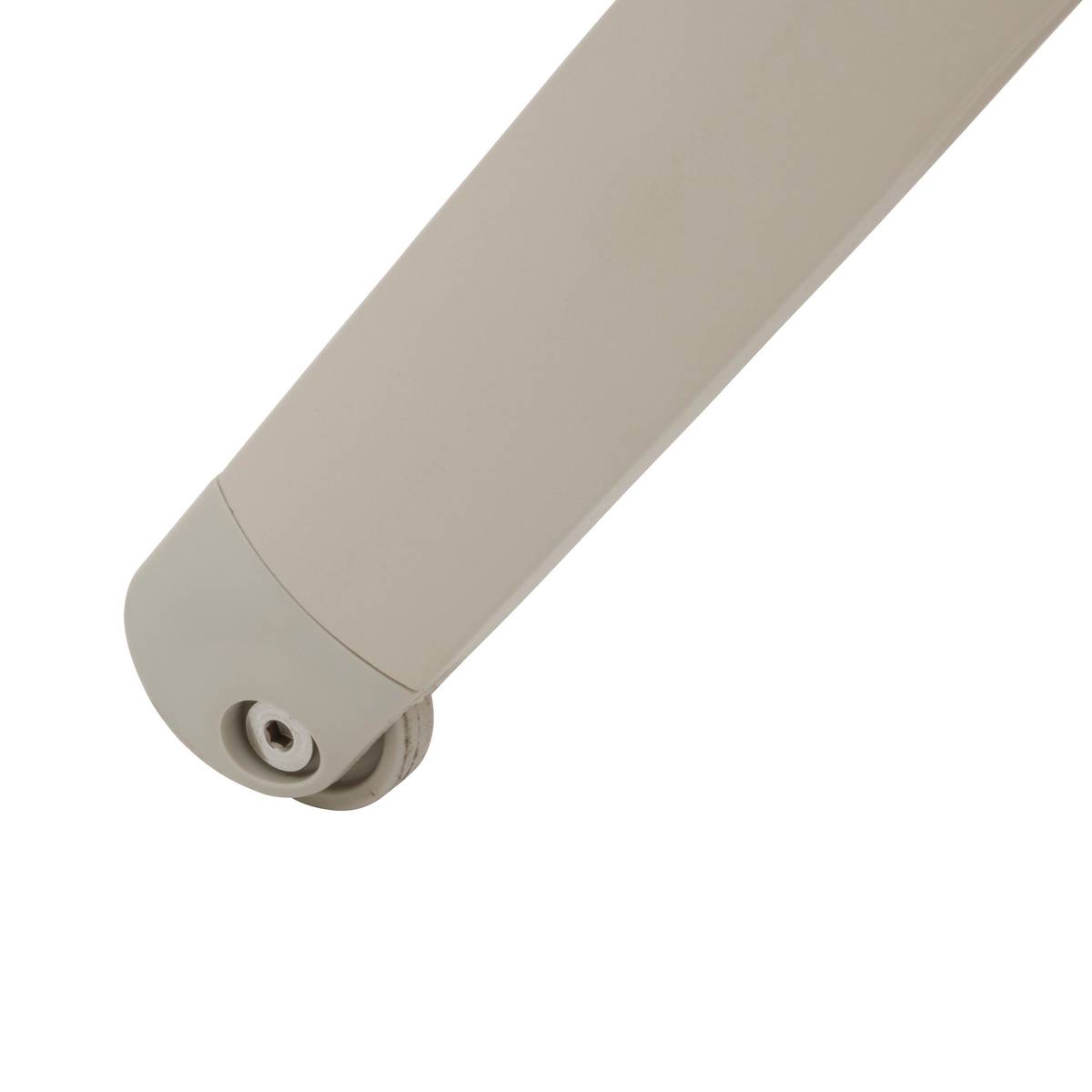 Sonnenliege BONAO Leinen / Ton 2 Räder - Epoxy-beschichtetes Aluminium, Texaline Leinen / Ton