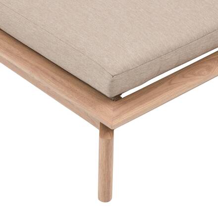 Poolliege MANISSA Beige Epoxidharz behandeltes Aluminium, Polyester
