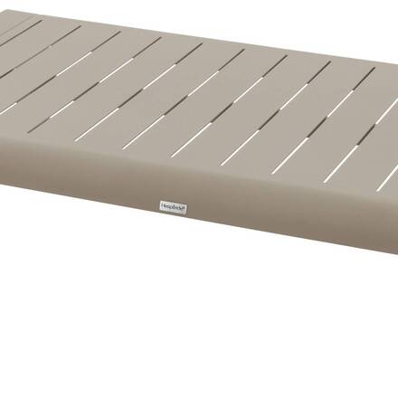 Gartenlounge-Set DOMILLY Kaffee 5 Plätze - Epoxy-behandeltes Aluminium, Olefin